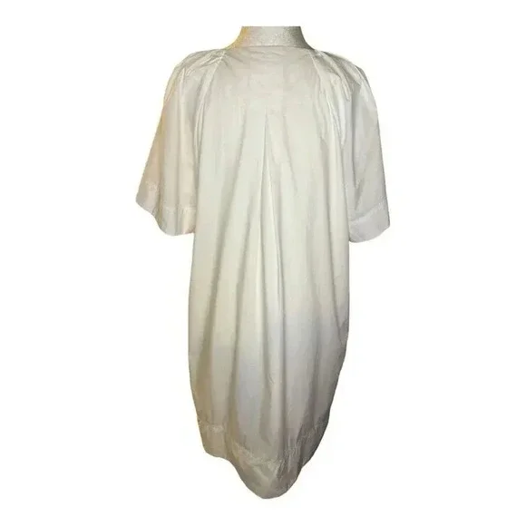 NEW Madewell Women’s XL Eyelet White V-Neck Mini Shirtdress NWT Soldout Online!‎ - Picture 4 of 9